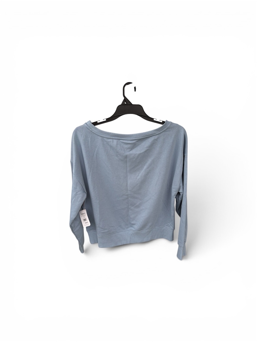 Reebok Women's Dusty Blue Off-Shoulder Pullover Sweatshirt - Picture 4 of 5